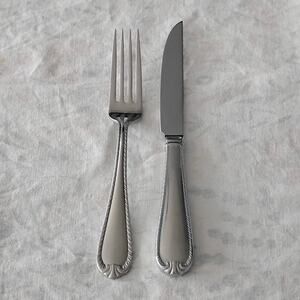 Reed & Barton Domain Stainless 18/10 Flatware Dinner Fork Steak Knife Indonesia